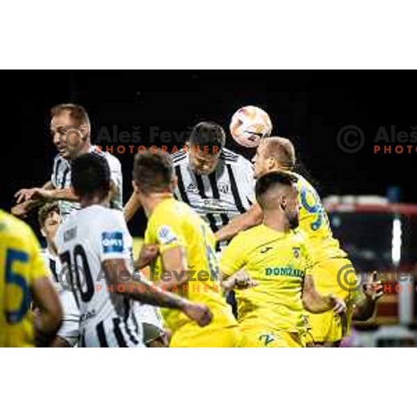 Mirlind Daku in action during Prva liga Telekom football match between Mura and Domzale in Fazanerija, Murska Sobota, Slovenia on July 24, 2022. Photo: Jure Banfi