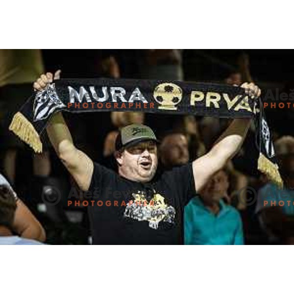Fan of Mura during Prva liga Telekom football match between Mura and Domzale in Fazanerija, Murska Sobota, Slovenia on July 24, 2022. Photo: Jure Banfi
