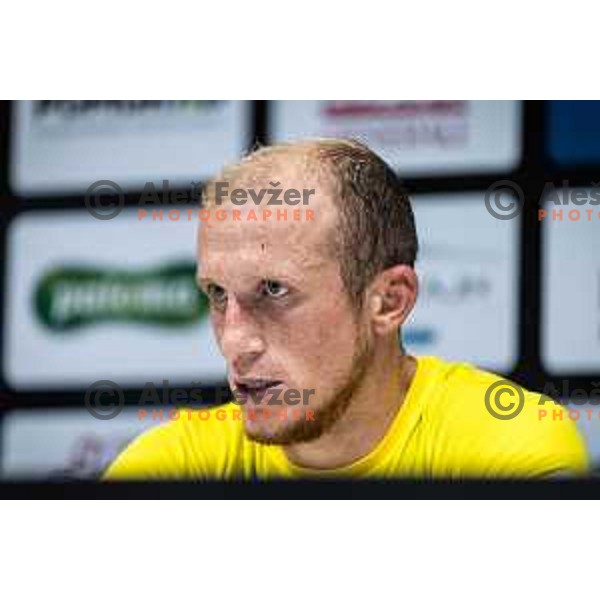 at the press conference during Prva liga Telekom football match between Mura and Domzale in Fazanerija, Murska Sobota, Slovenia on July 24, 2022. Photo: Jure Banfi
