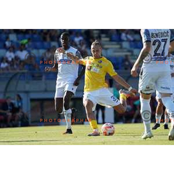 in action during Prva Liga Telemach 2022-2023 football match between Bravo and Koper in Ljubljana, Slovenia on July 24, 2022