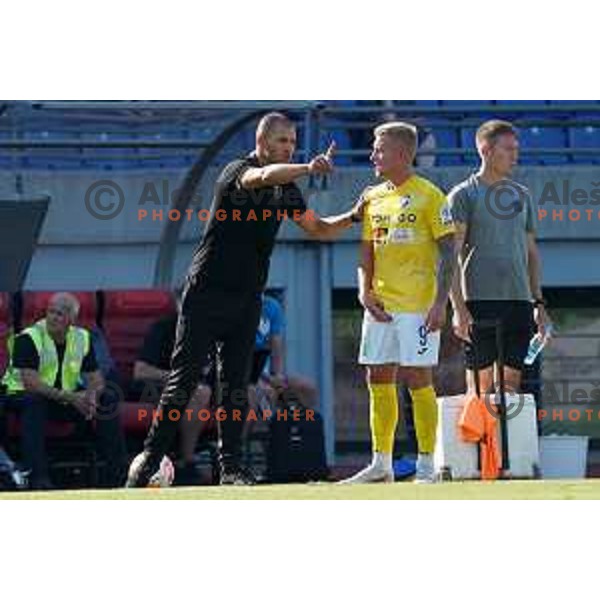 in action during Prva Liga Telemach 2022-2023 football match between Bravo and Koper in Ljubljana, Slovenia on July 24, 2022