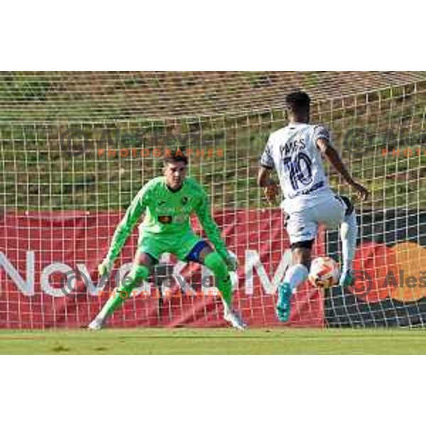 in action during Prva Liga Telemach 2022-2023 football match between Bravo and Koper in Ljubljana, Slovenia on July 24, 2022