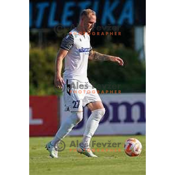 Zan Benedicic in action during Prva Liga Telemach 2022-2023 football match between Bravo and Koper in Ljubljana, Slovenia on July 24, 2022