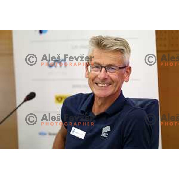 Albert Soba during press conference of Slovenian Athletics Federation in Ljubljana, Slovenia on July 25, 2022 