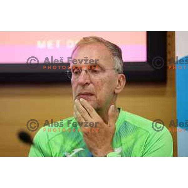 Srdjan Djordjevic during press conference of Slovenian Athletics Federation in Ljubljana, Slovenia on July 25, 2022 