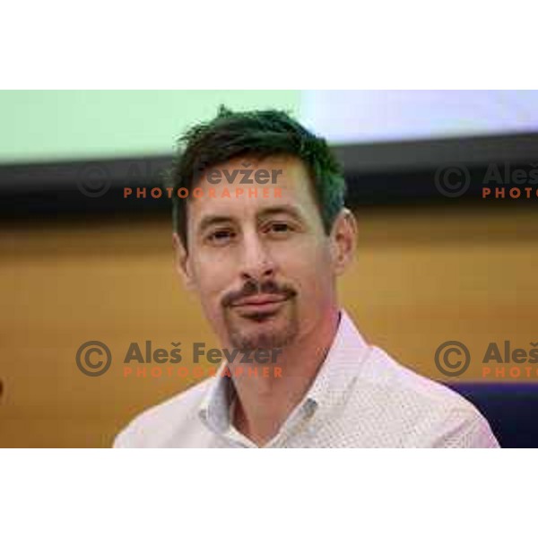 Nejc Jerasa during press conference of Slovenian Athletics Federation in Ljubljana, Slovenia on July 25, 2022 