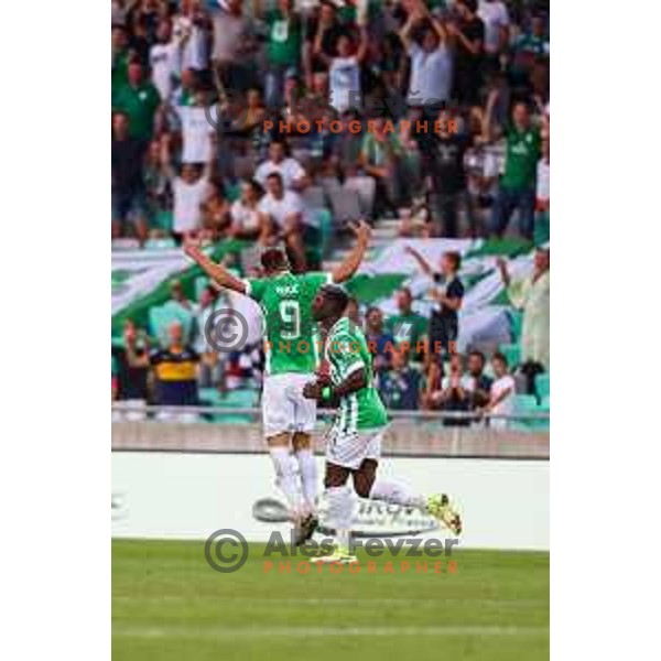 in action during UEFA Conference league qualifyer between Olimpija and Sepsi OSK in Arena Stozice, Ljubljana, Slovenia on July 28, 2022