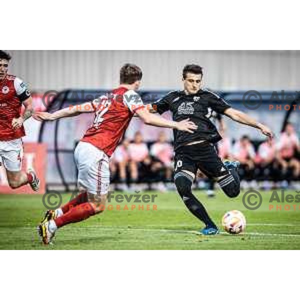 in action during UEFA Conference league qualifier football match between NS Mura and Saint Patrick’s Athletic in Fazanerija, Murska Sobota, Slovenia on July 28, 2022. Photo: Jure Banfi