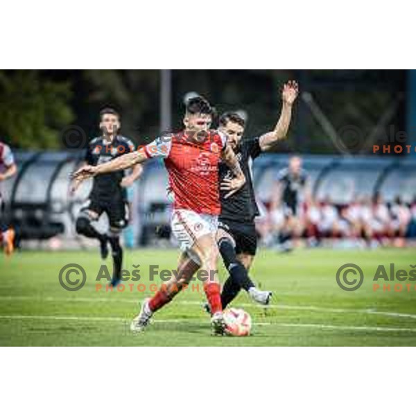 in action during UEFA Conference league qualifier football match between NS Mura and Saint Patrick’s Athletic in Fazanerija, Murska Sobota, Slovenia on July 28, 2022. Photo: Jure Banfi