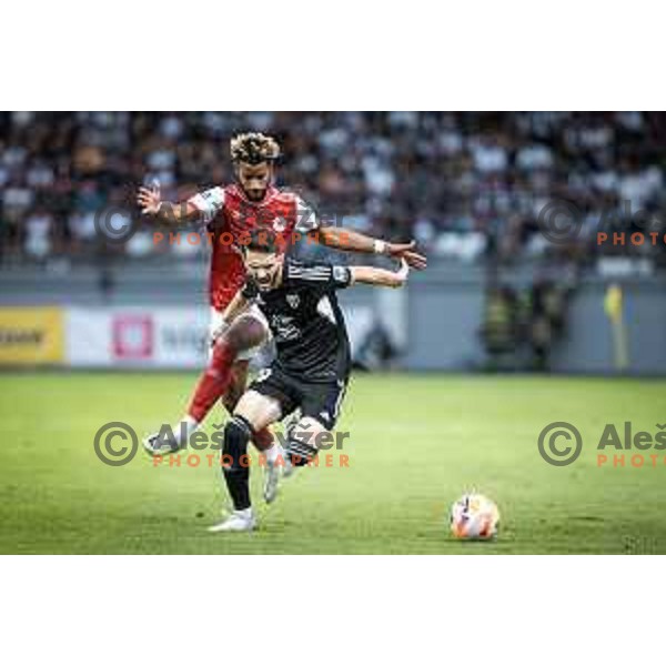 in action during UEFA Conference league qualifier football match between NS Mura and Saint Patrick’s Athletic in Fazanerija, Murska Sobota, Slovenia on July 28, 2022. Photo: Jure Banfi