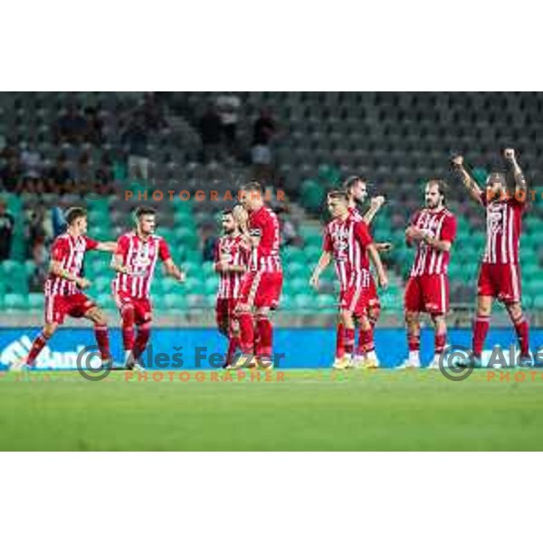  in action during UEFA Conference league qualifyer between Olimpija and Sepsi OSK in Arena Stozice, Ljubljana, Slovenia on July 28, 2022