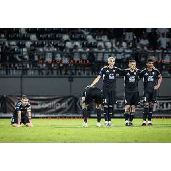 Tio Cipot during UEFA Conference league qualifier football match between NS Mura and Saint Patrick’s Athletic in Fazanerija, Murska Sobota, Slovenia on July 28, 2022. Photo: Jure Banfi