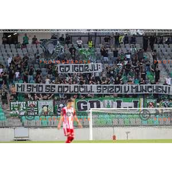 Green Dragons in action during UEFA Conference league qualifyer between Olimpija and Sepsi OSK in Arena Stozice, Ljubljana, Slovenia on July 28, 2022