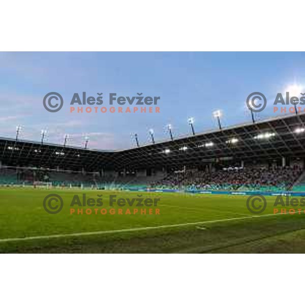 in action during UEFA Conference league qualifyer between Olimpija and Sepsi OSK in Arena Stozice, Ljubljana, Slovenia on July 28, 2022