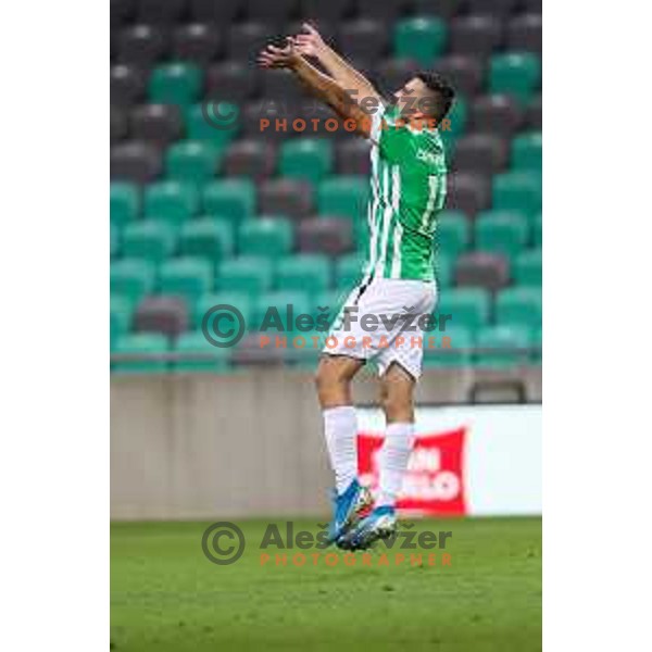 Djordje Crnomarkovic in action during UEFA Conference league qualifyer between Olimpija and Sepsi OSK in Arena Stozice, Ljubljana, Slovenia on July 28, 2022