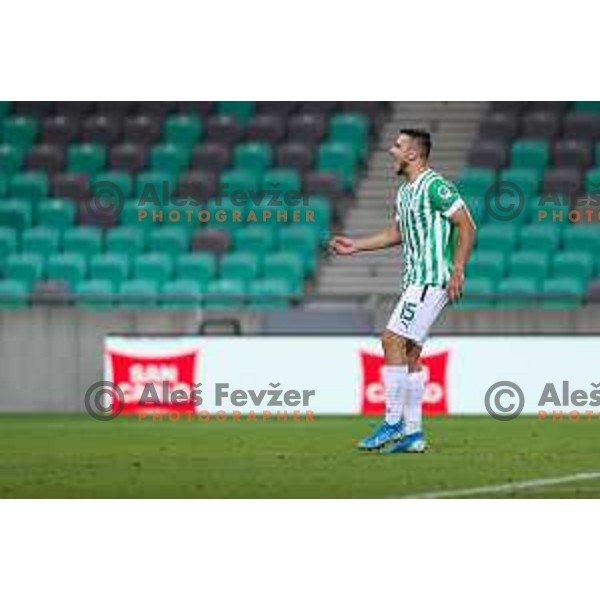 Djordje Crnomarkovic in action during UEFA Conference league qualifyer between Olimpija and Sepsi OSK in Arena Stozice, Ljubljana, Slovenia on July 28, 2022