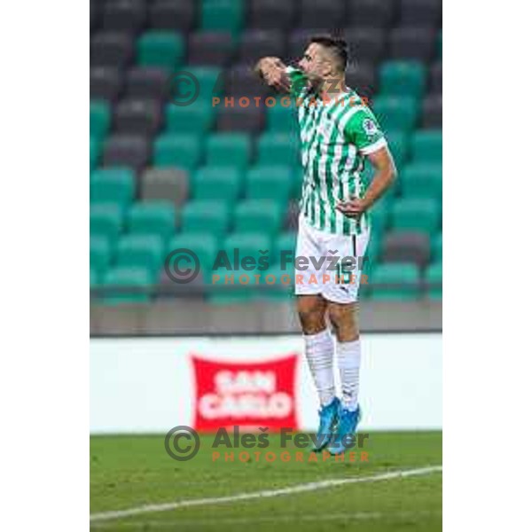 Djordje Crnomarkovic in action during UEFA Conference league qualifyer between Olimpija and Sepsi OSK in Arena Stozice, Ljubljana, Slovenia on July 28, 2022