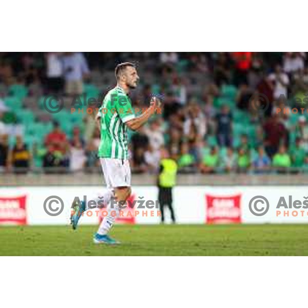 in action during UEFA Conference league qualifyer between Olimpija and Sepsi OSK in Arena Stozice, Ljubljana, Slovenia on July 28, 2022