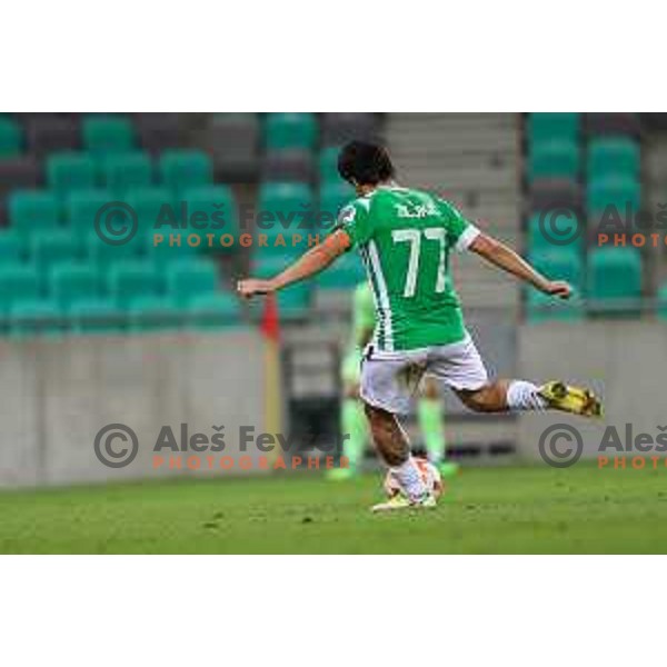 Almedin Ziljkic in action during UEFA Conference league qualifyer between Olimpija and Sepsi OSK in Arena Stozice, Ljubljana, Slovenia on July 28, 2022