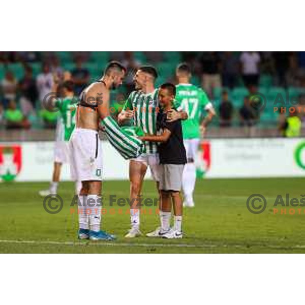 in action during UEFA Conference league qualifyer between Olimpija and Sepsi OSK in Arena Stozice, Ljubljana, Slovenia on July 28, 2022