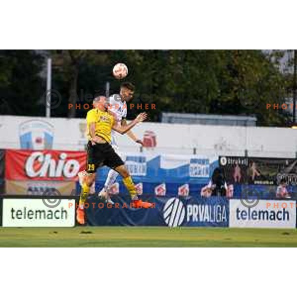 in action during Prva Liga Telemach 2022-2023 football match between Gorica and Kalcer Radomlje in Gorica, Slovenia on July 29, 2022