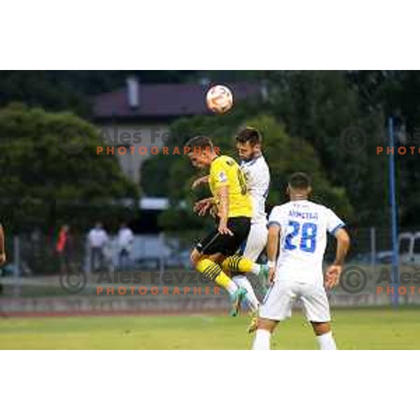 in action during Prva Liga Telemach 2022-2023 football match between Gorica and Kalcer Radomlje in Gorica, Slovenia on July 29, 2022