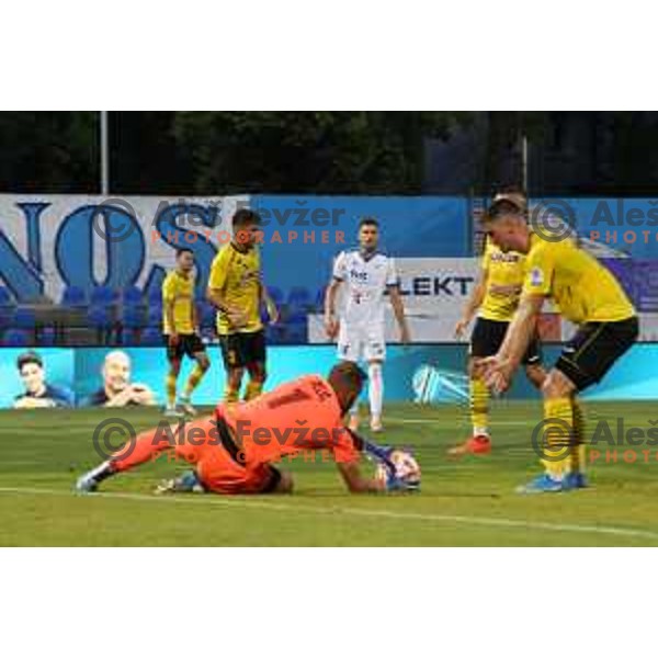 in action during Prva Liga Telemach 2022-2023 football match between Gorica and Kalcer Radomlje in Gorica, Slovenia on July 29, 2022