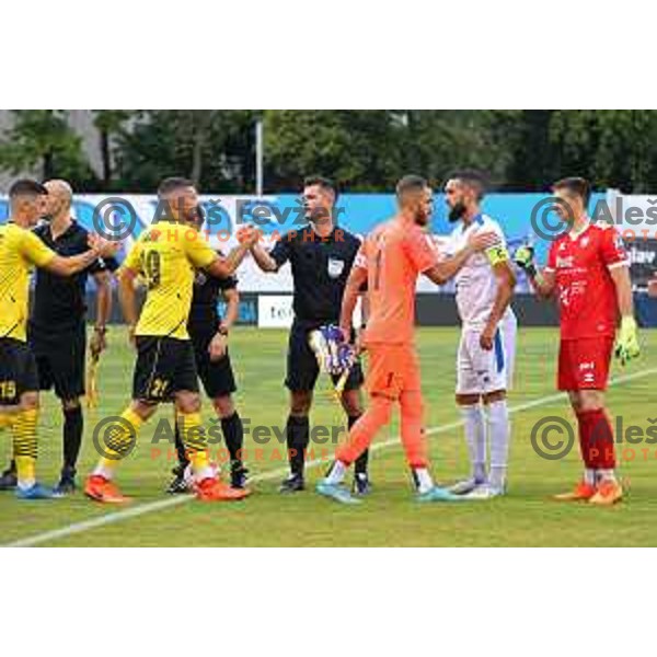 in action during Prva Liga Telemach 2022-2023 football match between Gorica and Kalcer Radomlje in Gorica, Slovenia on July 29, 2022