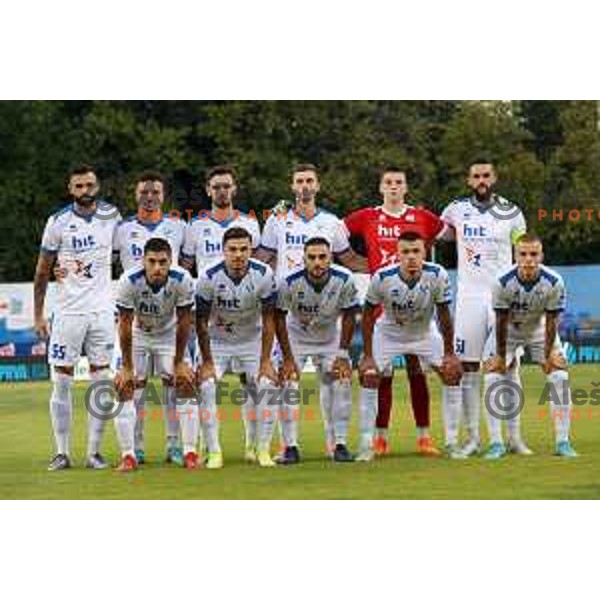 in action during Prva Liga Telemach 2022-2023 football match between Gorica and Kalcer Radomlje in Gorica, Slovenia on July 29, 2022