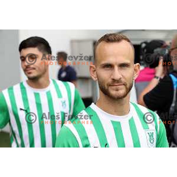 in action during Prva Liga Telemach 2022-2023 football match between Olimpija and Bravo in SRC Stozice, Ljubljana, Slovenia on July 31, 2022