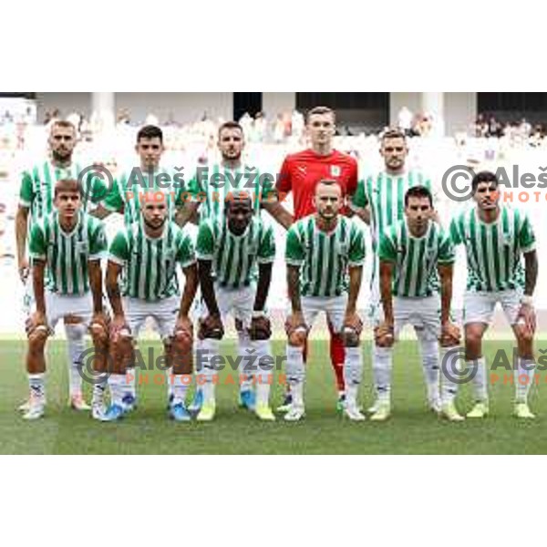 in action during Prva Liga Telemach 2022-2023 football match between Olimpija and Bravo in SRC Stozice, Ljubljana, Slovenia on July 31, 2022