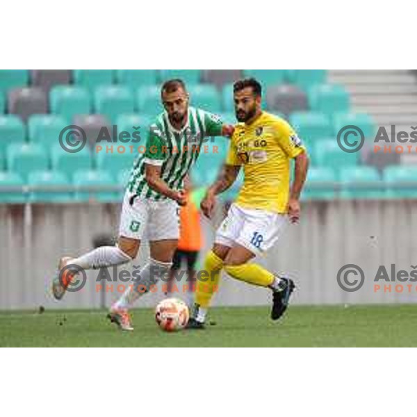 Mustafa Nukic in action during Prva Liga Telemach 2022-2023 football match between Olimpija and Bravo in SRC Stozice, Ljubljana, Slovenia on July 31, 2022