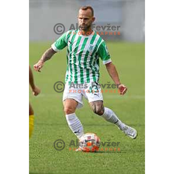 in action during Prva Liga Telemach 2022-2023 football match between Olimpija and Bravo in SRC Stozice, Ljubljana, Slovenia on July 31, 2022