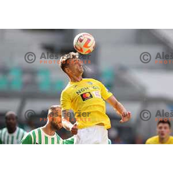 in action during Prva Liga Telemach 2022-2023 football match between Olimpija and Bravo in SRC Stozice, Ljubljana, Slovenia on July 31, 2022