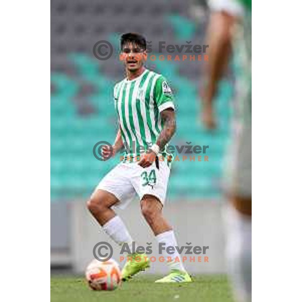 in action during Prva Liga Telemach 2022-2023 football match between Olimpija and Bravo in SRC Stozice, Ljubljana, Slovenia on July 31, 2022