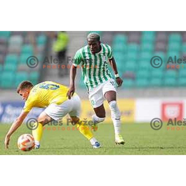 in action during Prva Liga Telemach 2022-2023 football match between Olimpija and Bravo in SRC Stozice, Ljubljana, Slovenia on July 31, 2022