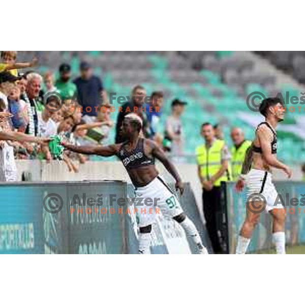 during Prva Liga Telemach 2022-2023 football match between Olimpija and Bravo in SRC Stozice, Ljubljana, Slovenia on July 31, 2022