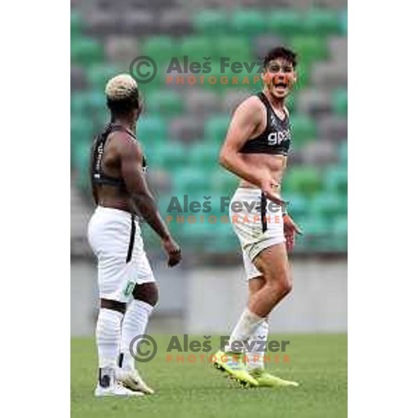 during Prva Liga Telemach 2022-2023 football match between Olimpija and Bravo in SRC Stozice, Ljubljana, Slovenia on July 31, 2022