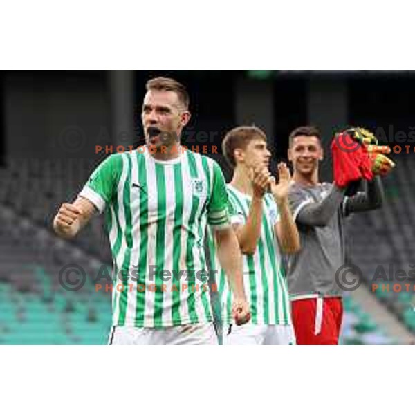 Timi Max Elsnik in action during Prva Liga Telemach 2022-2023 football match between Olimpija and Bravo in SRC Stozice, Ljubljana, Slovenia on July 31, 2022