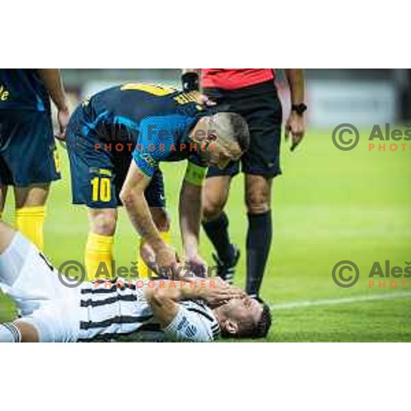 in action during Prva liga Telemach football match between Celje and Mura in Arena z’dezele, Celje, Slovenia on July 31, 2022. Photo: Jure Banfi