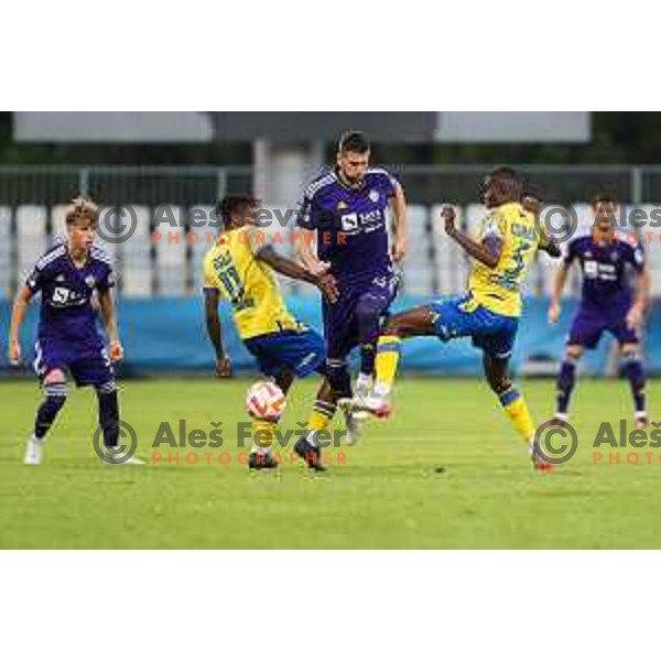 in action during Prva liga Telemach match between Koper and Maribor at Arena Bonifika, Koper, Slovenia on July 31, 2022