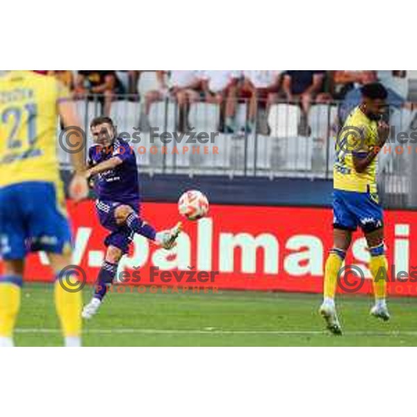 Ivan Brnic in action during Prva liga Telemach match between Koper and Maribor at Arena Bonifika, Koper, Slovenia on July 31, 2022