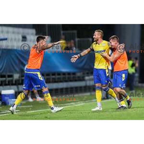 Andrej Kotnik in action during Prva liga Telemach match between Koper and Maribor at Arena Bonifika, Koper, Slovenia on July 31, 2022