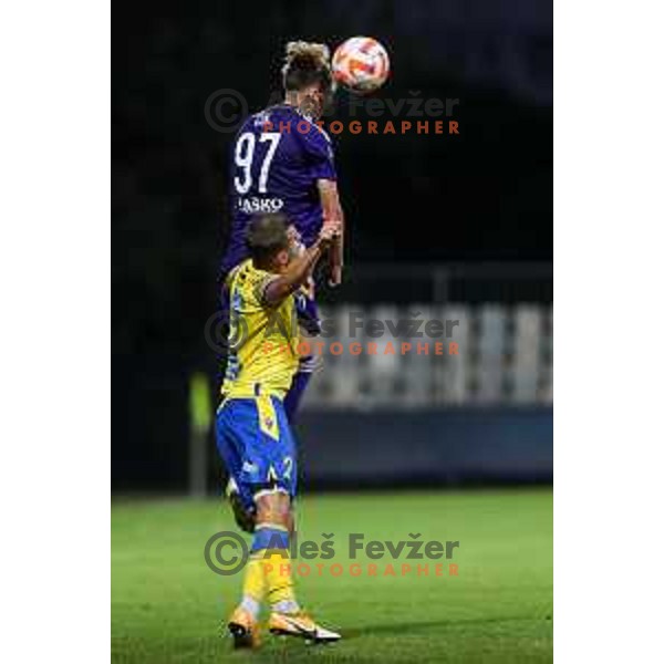 in action during Prva liga Telemach match between Koper and Maribor at Arena Bonifika, Koper, Slovenia on July 31, 2022