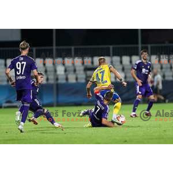 in action during Prva liga Telemach match between Koper and Maribor at Arena Bonifika, Koper, Slovenia on July 31, 2022