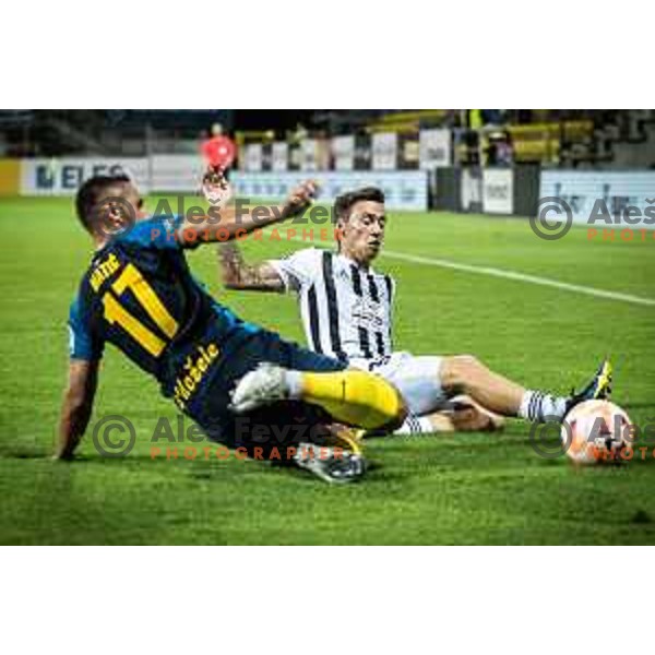 Martin Sroler in action during Prva liga Telemach football match between Celje and Mura in Arena z’dezele, Celje, Slovenia on July 31, 2022. Photo: Jure Banfi