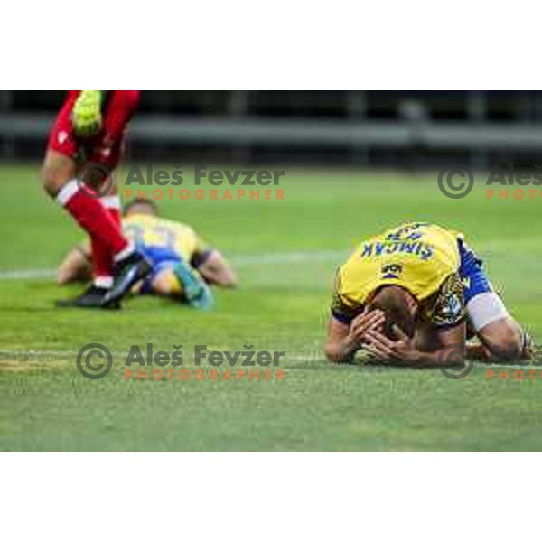 in action during Prva liga Telemach match between Koper and Maribor at Arena Bonifika, Koper, Slovenia on July 31, 2022