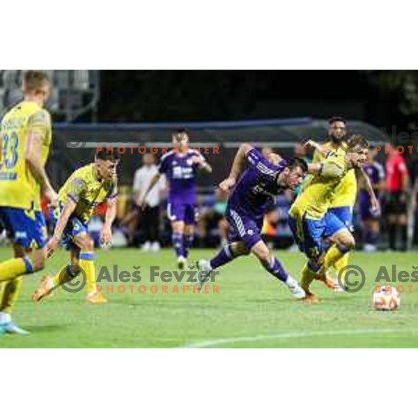 Roko Baturina in action during Prva liga Telemach match between Koper and Maribor at Arena Bonifika, Koper, Slovenia on July 31, 2022