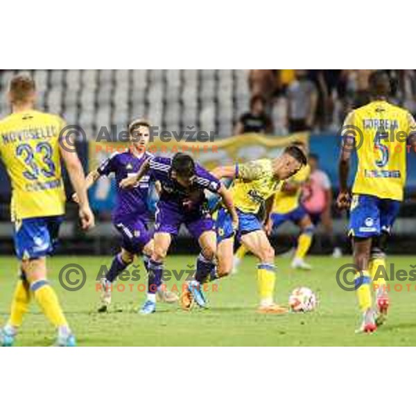 in action during Prva liga Telemach match between Koper and Maribor at Arena Bonifika, Koper, Slovenia on July 31, 2022