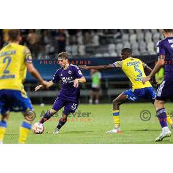 Jan Repas in action during Prva liga Telemach match between Koper and Maribor at Arena Bonifika, Koper, Slovenia on July 31, 2022